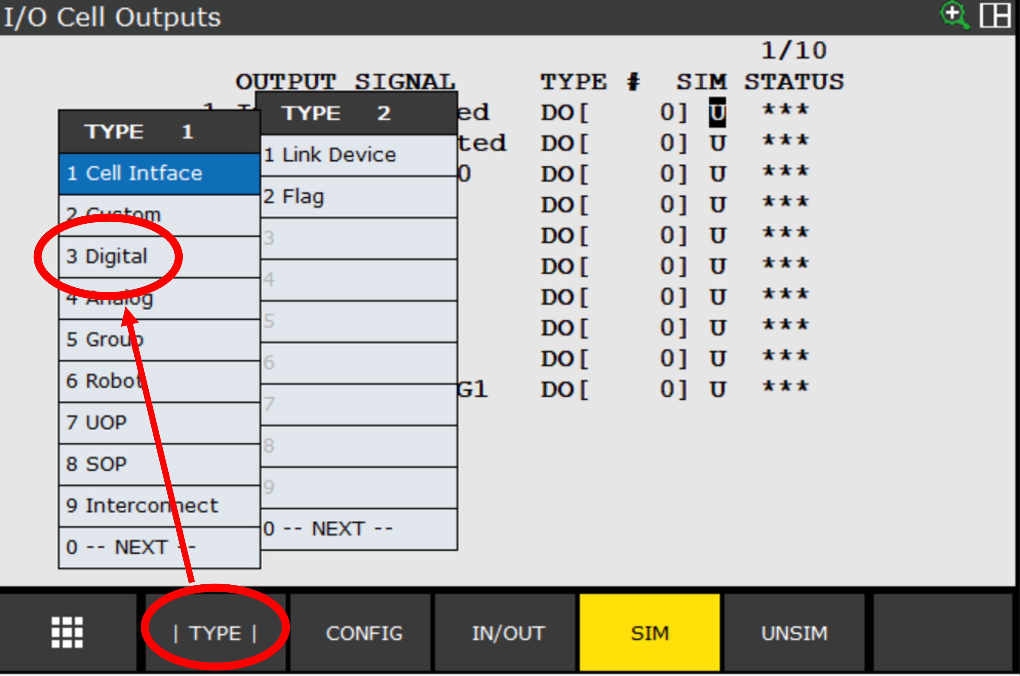 How to open the DO screen