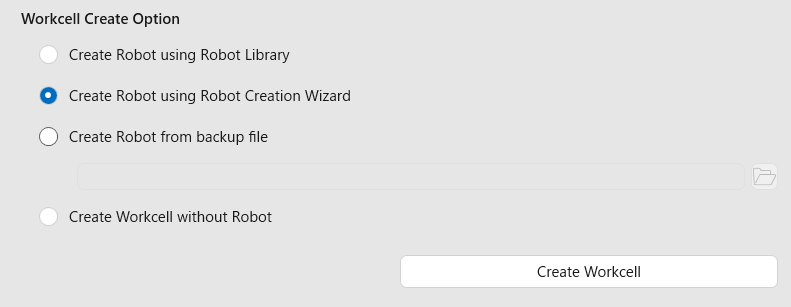 ROBOGUIDE: Create a workcell