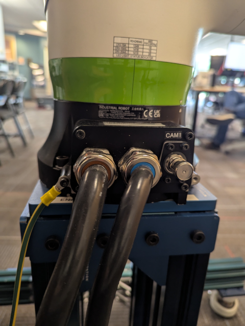 Robot base connections.